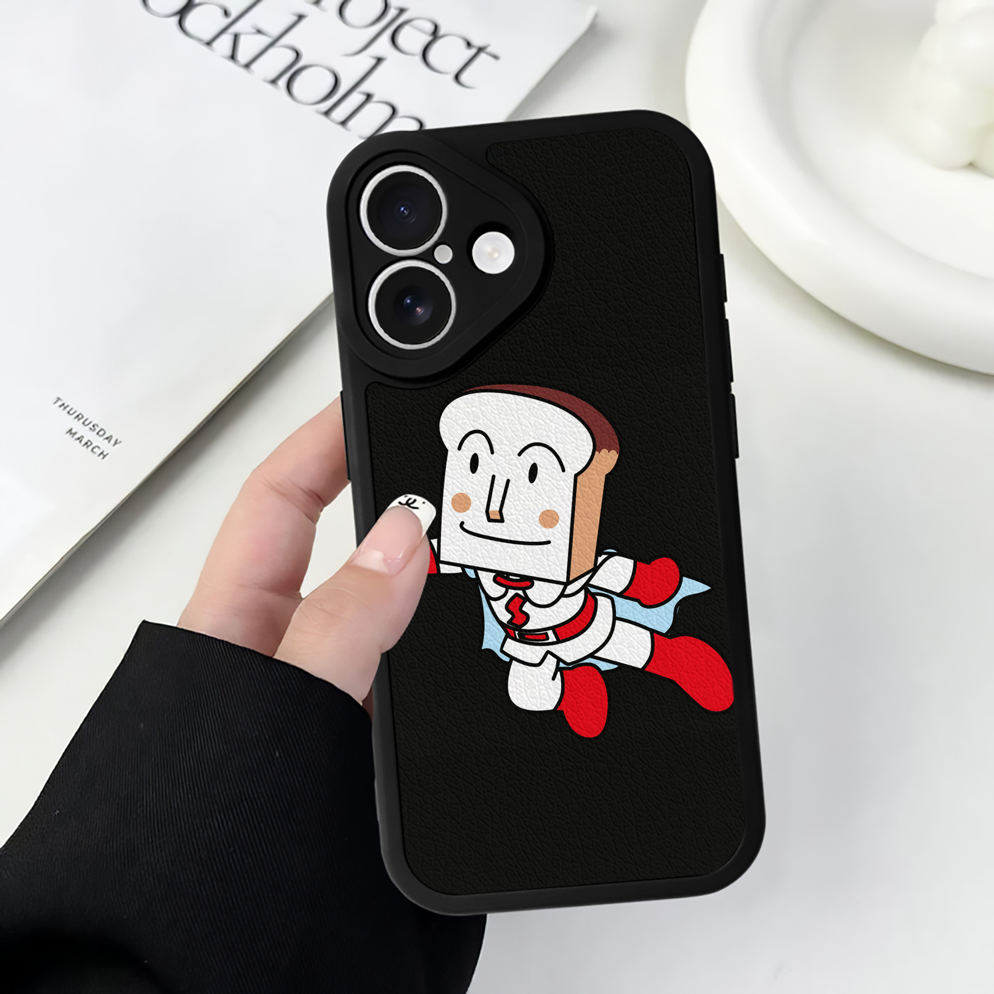 （画像用） アンパンマン Anpanman 【iPhone 16シリーズ対応】シリコンスマホケース（レザー調） 材質：シリコン